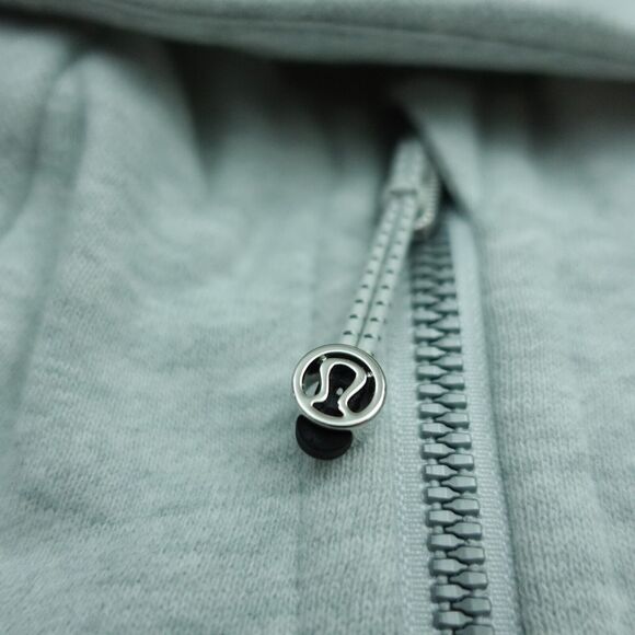 New Lululemon Size 4 Scuba Full Zip Cropped Hoodie HCUG Heathered Gray - Picture 6 of 10